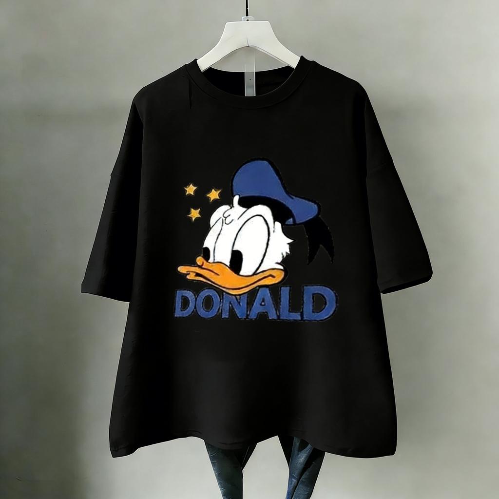 Disney Donald Duck Tričko Dámské Pánské Krátký Rukáv Bavlna 2026 Léto Y2k Vintage Kreslený Grafický Tričko Ležérní Streetwear Vrcholy