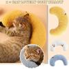 Hot Pet Sleeping Pillow Half Moon Pillow Cat Neck Protection Pillow Step On the Milk Deep Sleep U-shaped Pillow