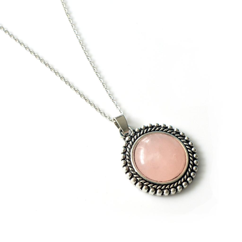 JOYA GIFT Valentine's Day Gifts Chinese Classical Natural Gemstone Women's Necklace Pendant, Aristocratic Lady's Elegant Pendant