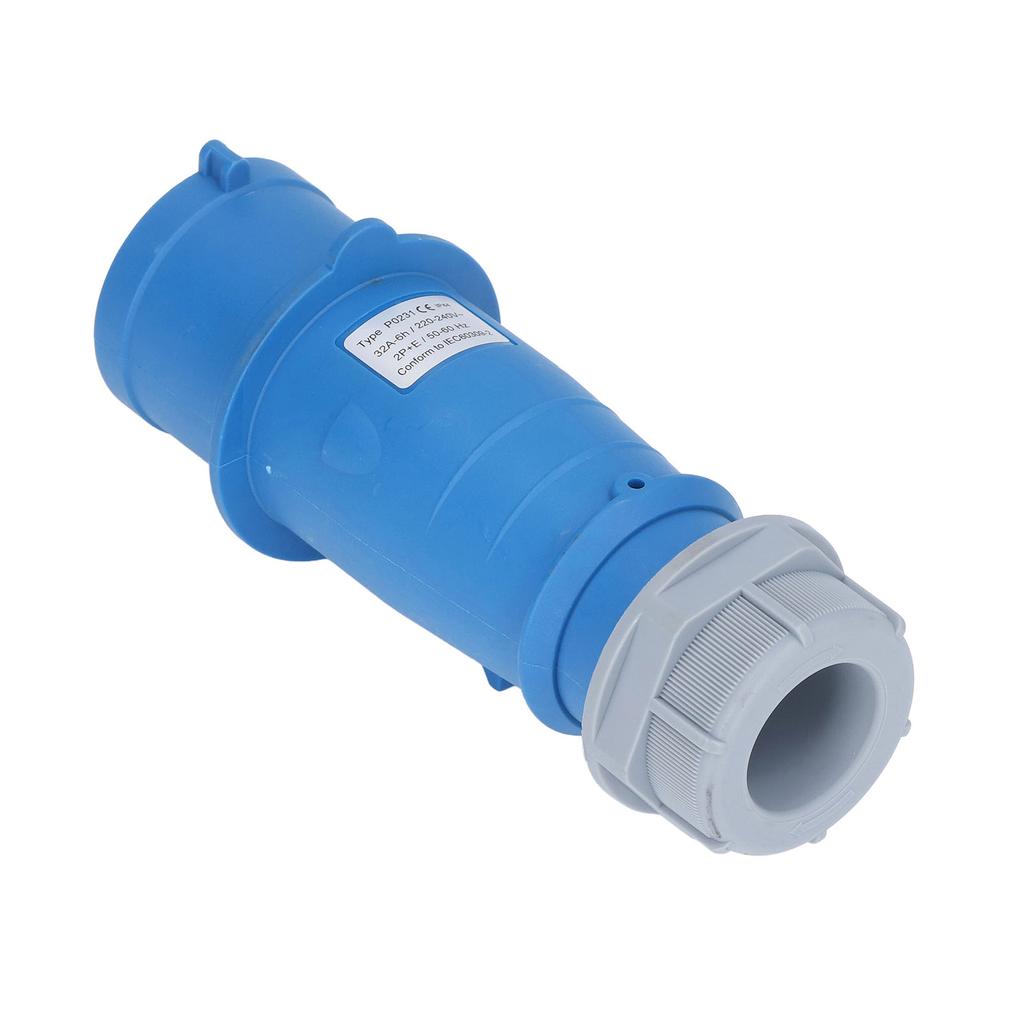 Industriell stikkontakt IP44 Vanntett Messing Kontakt Luftfartskontakt 2P+E 32A AC 220240V