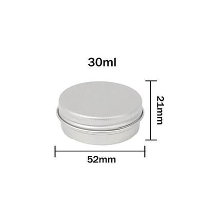 50 Pcs 30ml Aluminum Jar 30g Aluminum Tin Container Silver Color