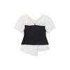 Open Collar Color Puff Blouse As2wb420