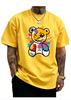 Summer Unisexs Pure Cotton Shortsleeved Shirt Stylish and Casual Featuring A Cartoon Panda Print on Pure Cotton Tshirt Natural