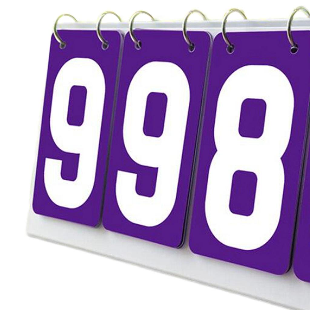 Sports Scoreboard 4 Digits Flip Score Keeper Table Score Flipper for Volleyball Team Games Competition Basketball Coaches