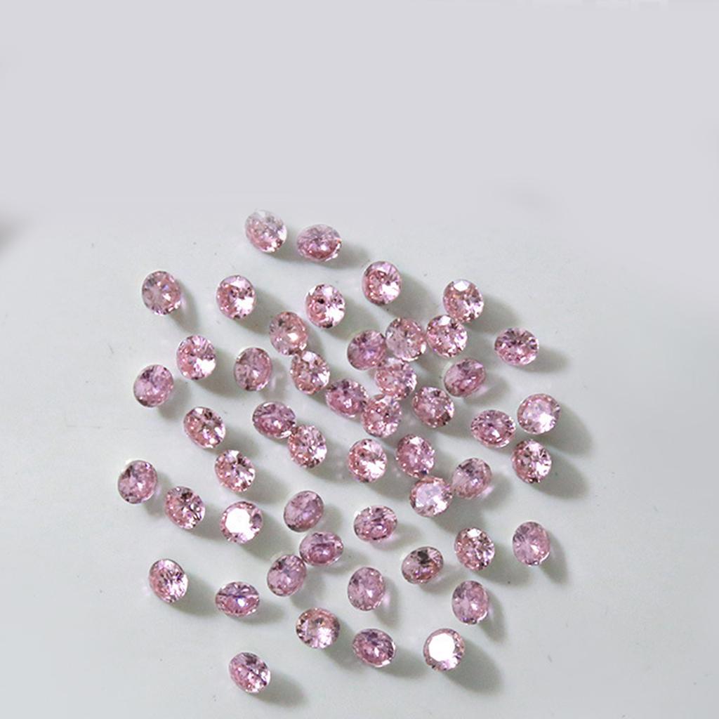 50PCS Nail Art Rhinestones Clear Crystal Rhinestones Nail Charms Round Nail Art Decals Decorations for Nail Salon Design
