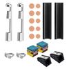 18Pcs Billiard Cue Repair, Pool Cue Repair Kits Including Cue Clamps Cue Tips