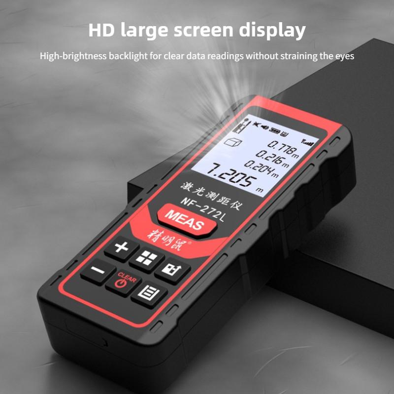 NF-271 Electronic Ruler Professional Measuring Tool Handheld Infrared Measurement High Precision Laser Rangefinder