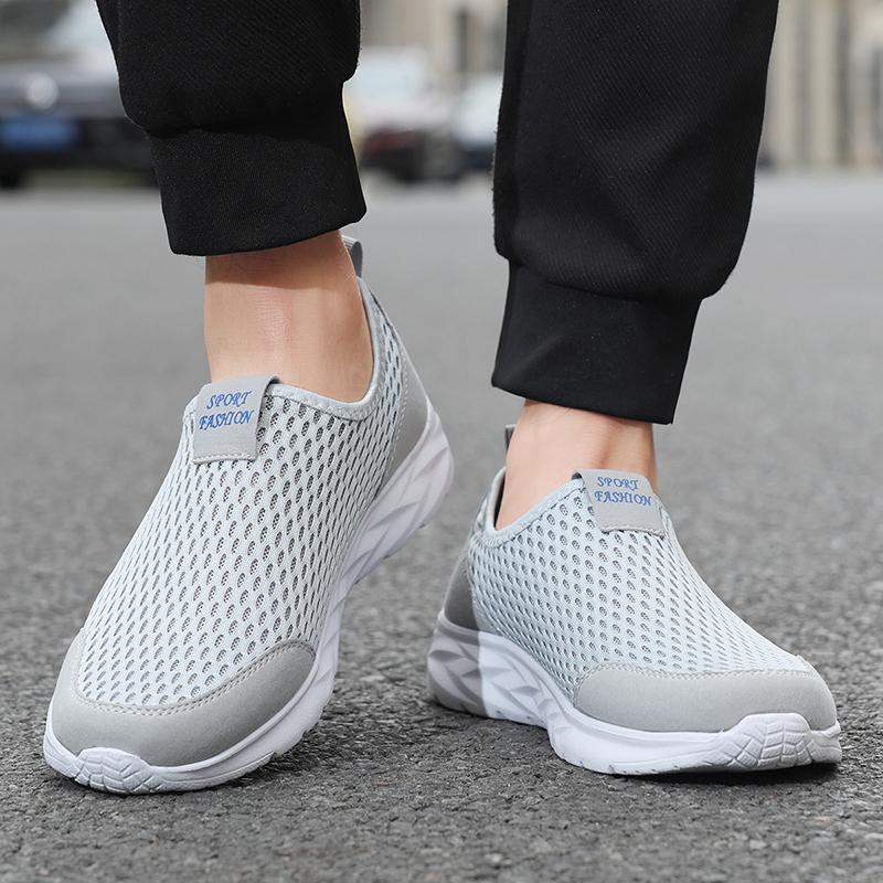 Fashion Men Shoes Sneakers Brand Man Casual Flats Shoes Loafers Slip on Male Mesh Big Size 48 Breathable Spring Autumn Summer 2025