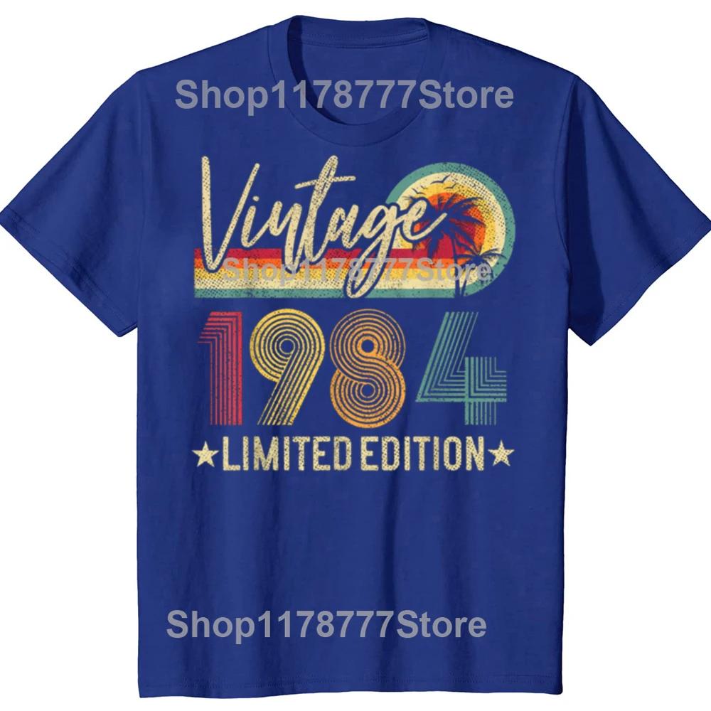 Limited Edition 1984 41th Birthday Gift Vintage 41 Years Old Tee Tops Round Neck Short-Sleeve Fashion Tshirt Casual T-shirts