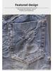 2024 Men's Trendy Loose Straight Denim Shorts: Mid-Length Youth Breeches