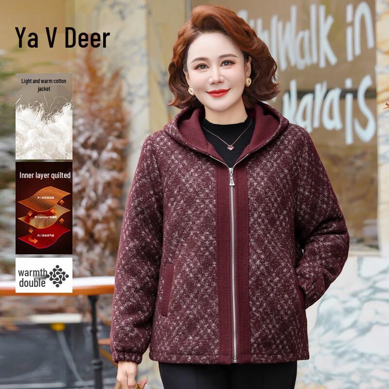 

Yalou Women s Elegant Winter Wool Blend Coat 5XL