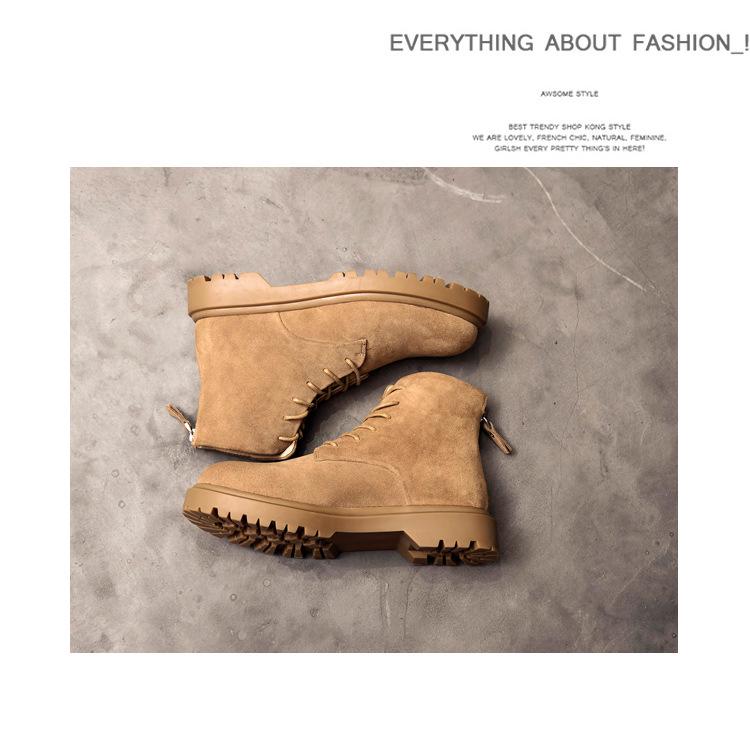 2024 High-Top British Martin Boots: Men’s Retro Cow Suede with Inner Height Increase and Thick Sole