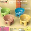 Ayaklı Yükseltilmiş Kedi Mama Kabı - Dayanıklı Plastik Evcil Hayvan Mama ve Su Kabı, Kediler ve Köpekler İçin Şık Modern Boyun Dostu Besleme