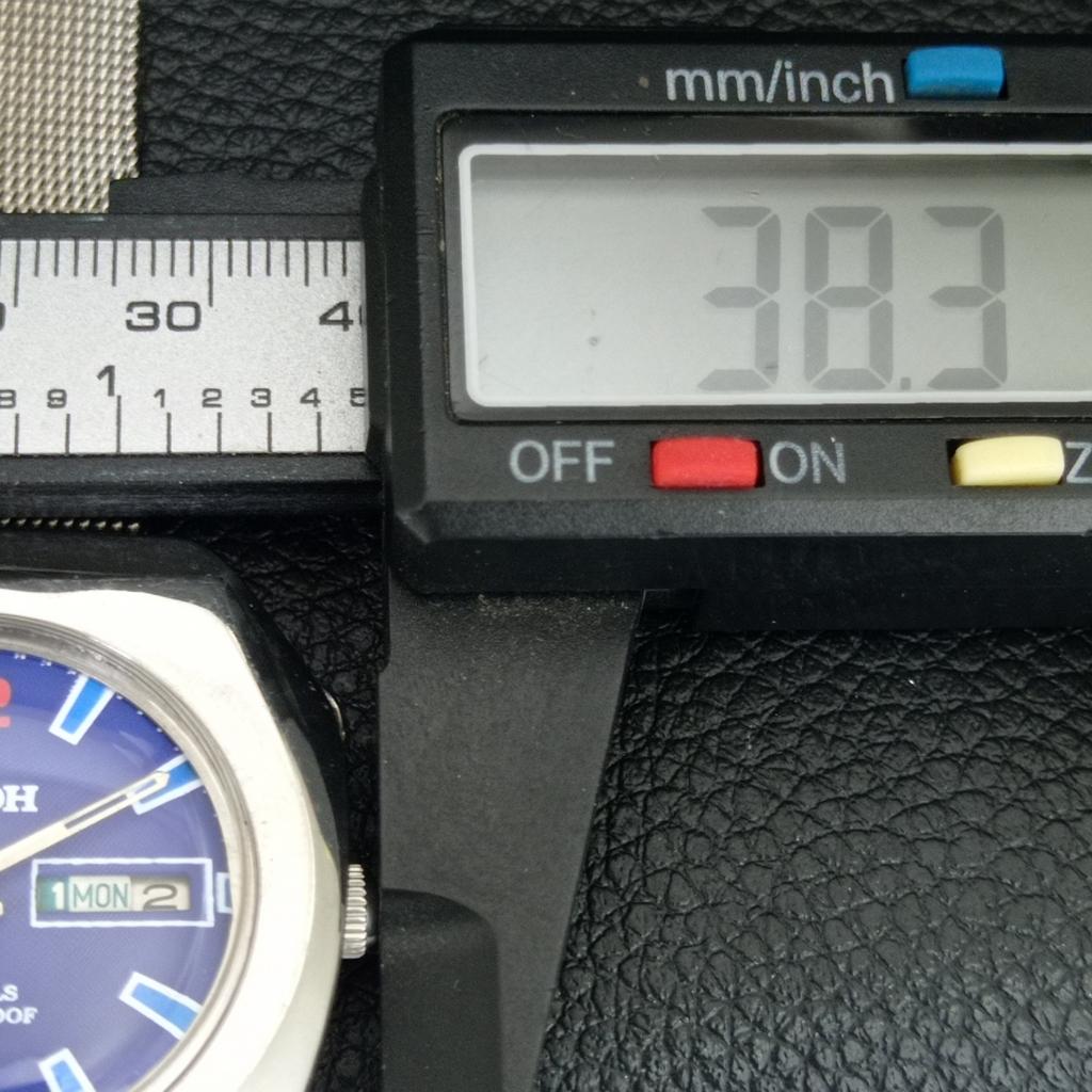 RICOH R31 AUTOMATIC VINTAGE JAPAN MENS BLUE COLOR DIAL WATCH a707608-1