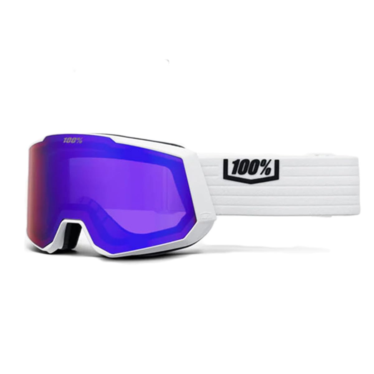 

SNOWCRAFT XL Asian Fit Lenses for Snowboarding and Skiing Spare Official Japanese 100% Goggles, Lenses, Product, 100p-snowcraft-xl, White/Violet
