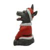 Christmas Santa Donkey Figurine Xmas Hat Donkey Resin Statue Sculpture Holiday Party Home Office Desktop Decoration Ornament