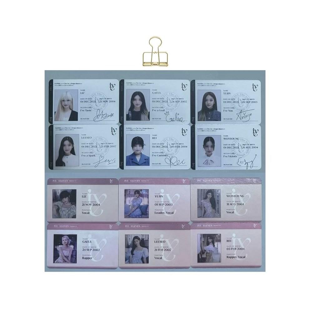 

[Eve Photocard World] Eve Eleven Album ID Photocard Set of 12 Korean and Japanese Photocards