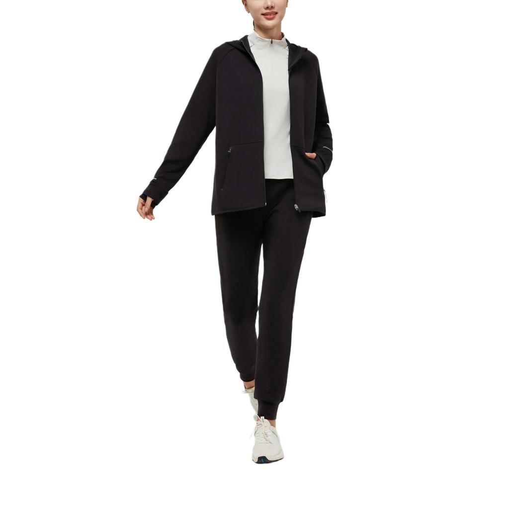 DECATHLON KIPRUN 500 Warm, Comfortable Soft Short Jacket Women's Smoky Black