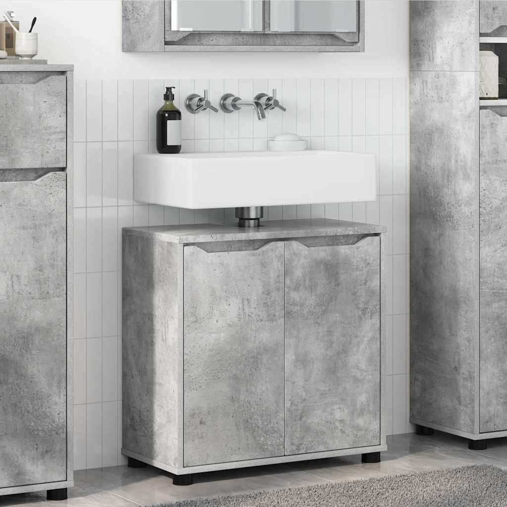Bathroom Washbasin Cabinet Concrete Grey 60 x 30 x 60 cm