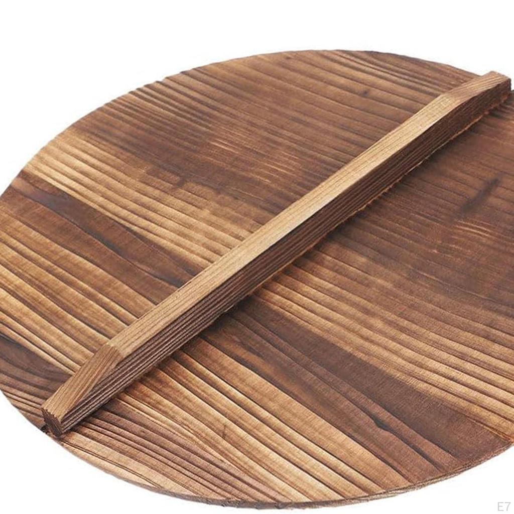Universeller Holzdeckel für Bratpfanne mit Griff Küchenzubehör