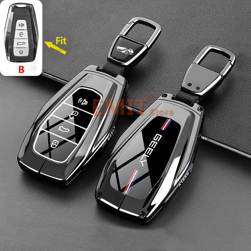 Key Case Cover for Geely Coolray Okavango Atlas Monjaro Tugella Emgrand X50 X70 X6 X7 EX7 GC9 Global Hawk GX7 Car Accessories