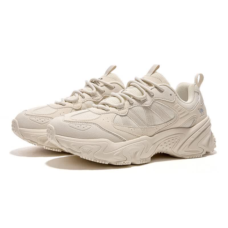Camel Retro Platform Dad Sneakers