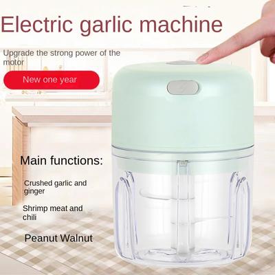 Electric Garlic Chopper Portable Veggie Chopper with 100 Ml Spoon Garlic Grinder Masher Onion Chopper Blender To Vegetable