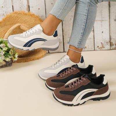 Dames Casual Sneakers met Brede Wijdte, Europese Atletische Schoenen, Groothandel Herfst Flats voor Dropshipping