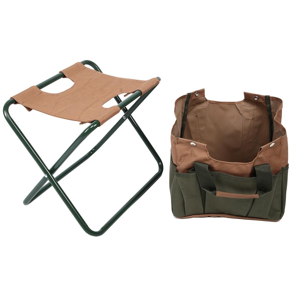 Portable Folding Chair Camping Stool with Storage Bag for Indoor Outdoor Fishing Travel Beach BBQ