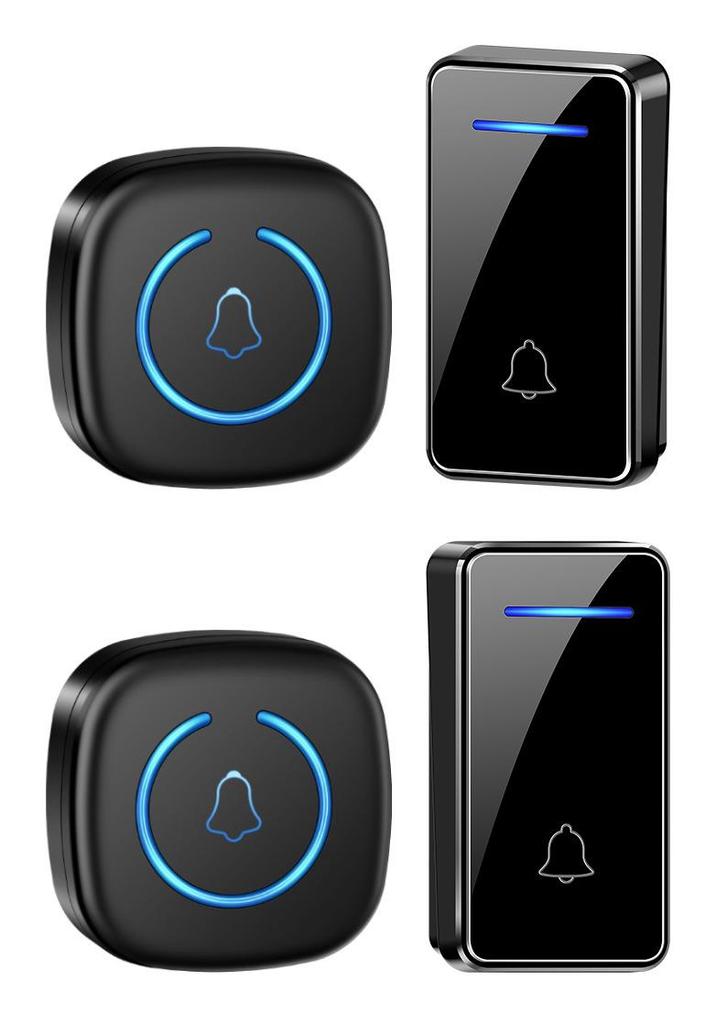 Battery-Free Wireless Doorbell with Long-Range AC, Digital Music, and Elderly Caller Alert