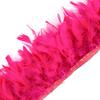 1Meter Natural Turkey Feathers Trims Height 10-15Cm Crafts Wedding Party Clothing Decor Diy Feather Ribbon Sewing Decoration
