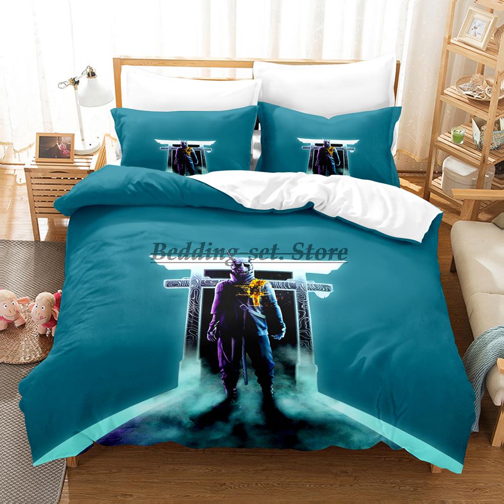 GhostwireTokyo Bedding Set Single Twin Full Queen King Size Bed Set Aldult Kid Bedroom Duvetcover Sets 2023 Anime Bed Sheet Set