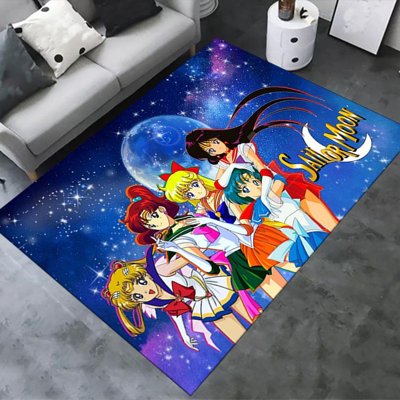 Magic Sailor Girl Carpet Rug for Living Room Bedroom Home Sofa Decoration,Kids play Non-slip Floor Mat