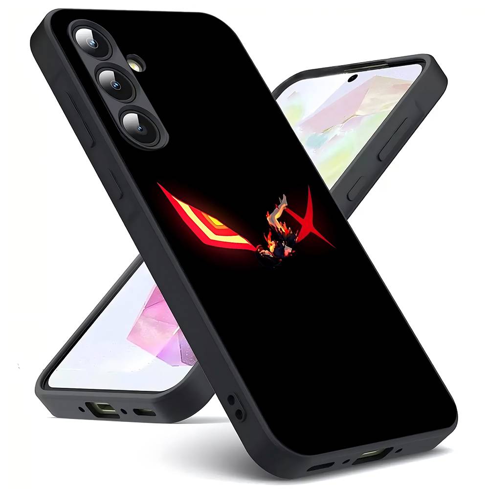 K-Kill La Kill For Samsung Galaxy S23 S24 S25 Ultra S22 Plus S21 Black Soft Case Waterproof Soft Case