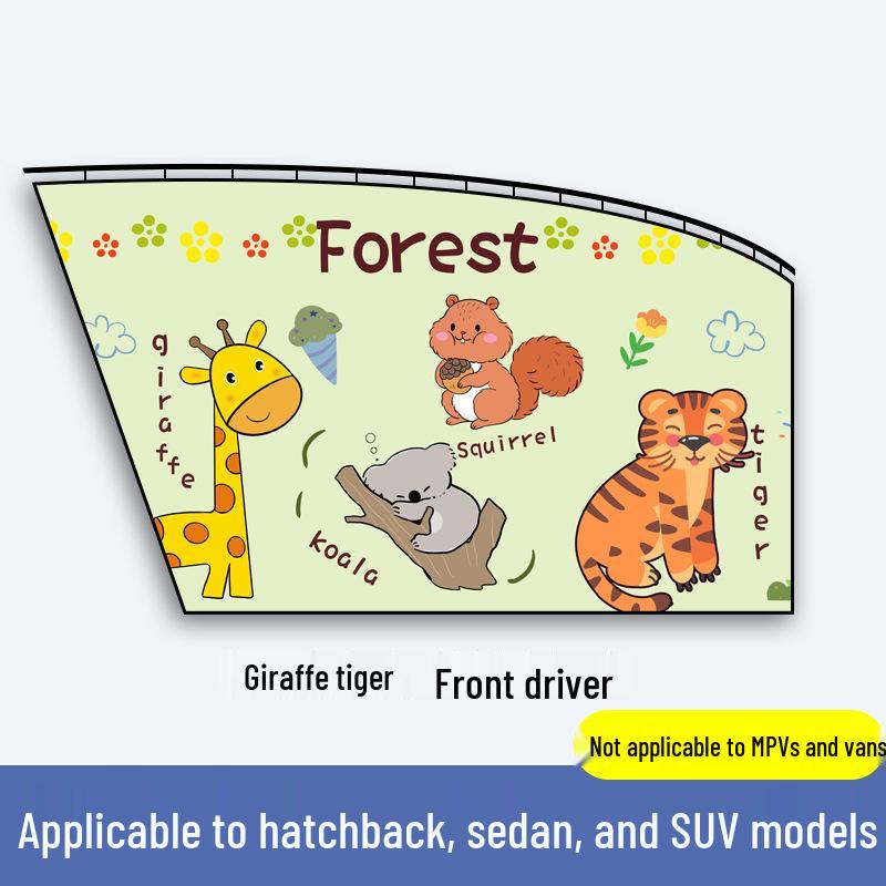Magnetic Car Sunshade Curtains for Privacy and Sleep