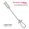Acrylic Sign Suspension Kit with Adjustable Steel Wire and Self-Locking Buckle
