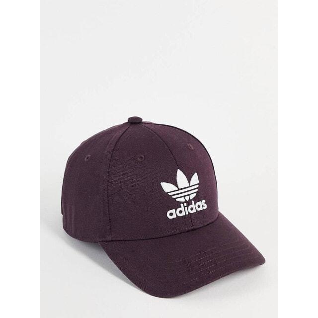 

Темно-бордовая бейсболка с логотипом-трилистником adidas Orginals Adicolor