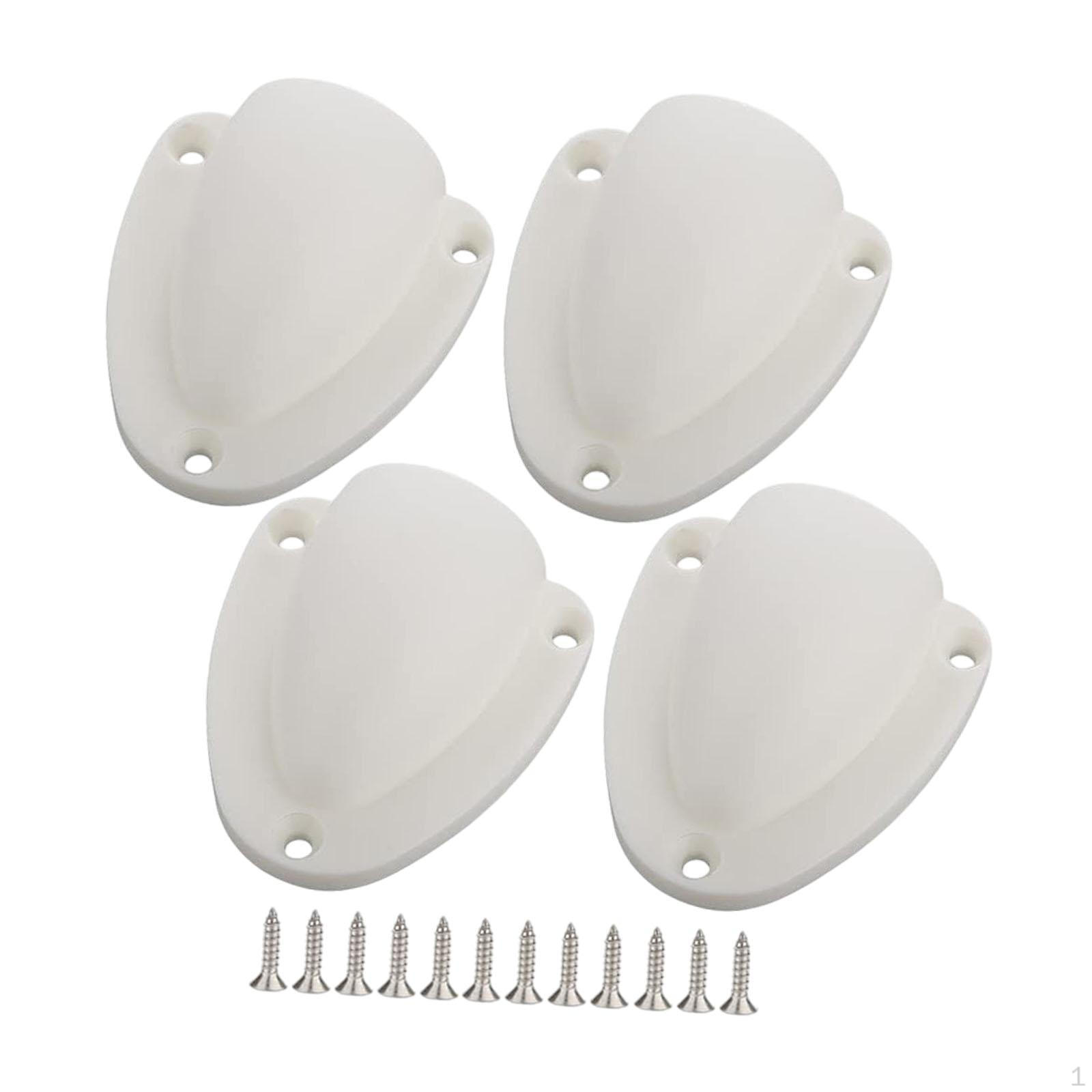 

4 шт. Крышки вентиляционных отверстий для морских кабелей с винтами Премиум, практичные, прямые замены Small White
