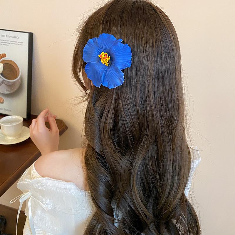 Rote Spinnenlilie Acryl Haarspange: Retro chinesischer Stil Haarschmuck