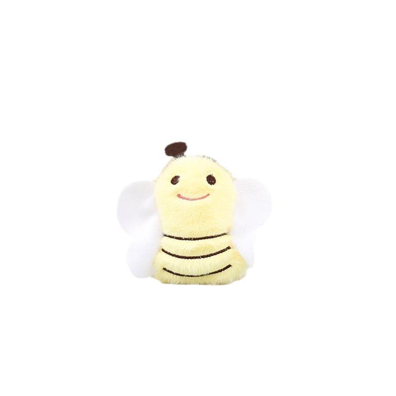 Bee Whimsical Cartoon Plush Keychain Accessory Cute And Adorable Doll For Backpacks And Keys