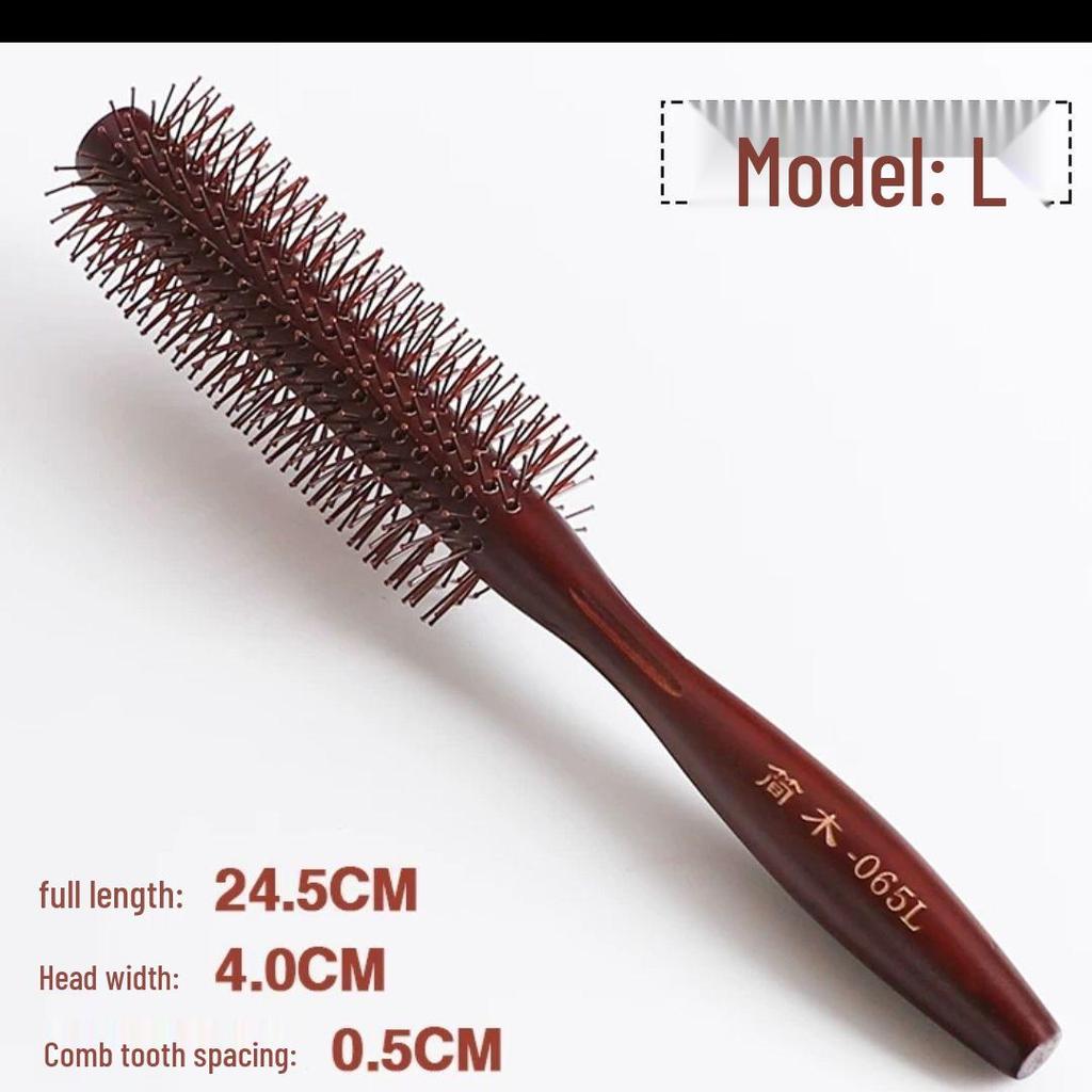 Professional Round Hair Brush for Styling Women’s Hair - Blow-Dry Straight, Curly, Inward Curl, Air Bangs.