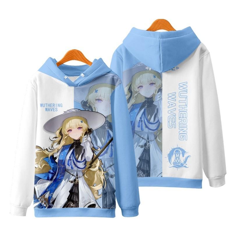Game Wuthering Waves All Role Playing Hoodie 3D Print Men Women Anime Sweatshirt  Spring Autumn  Hoodies Casual Y2k Tracksuit Coat
