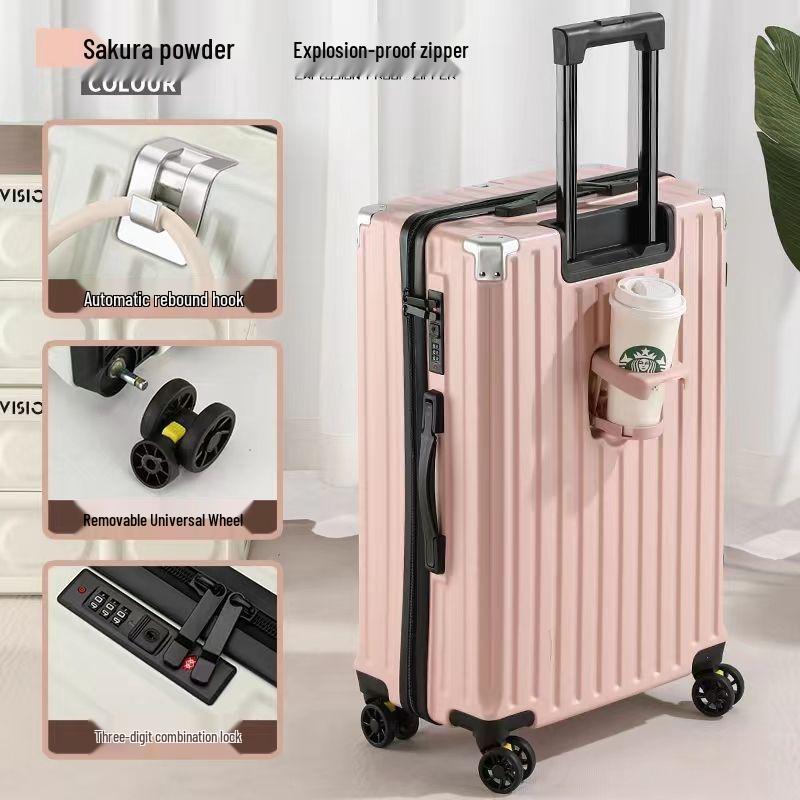 20-inch Multifunctional Suitcase with Universal Wheels, Large Capacity, Combination Lock – Unisex Student Trolley Carry-On
