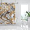 Marble Texturxury Bathroe Luom Shower Curtain Modern Polyester Fabric Shower Curtain Bathtub Accessories Bath Screen with Hooks