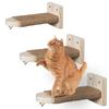 Wooden Kitten Ladder with Sisal Rope Cat Wall Steps Climbing Cat Scratching Post Cat Scratching Board Tree Pet Furniture