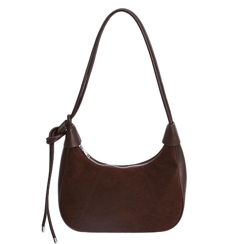 Vintage Maillard Bag Women's Autumn and Winter 2025 Fashion High-end Shoulder Bag Large Capacity Messenger Dumpling Bag