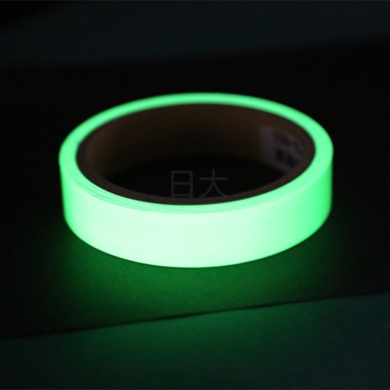 Luminous Warning Tape Color Glow In Dark PET Self Luminous Fluorescent Tape For Stair Stage Fire Safety Mark Sticker