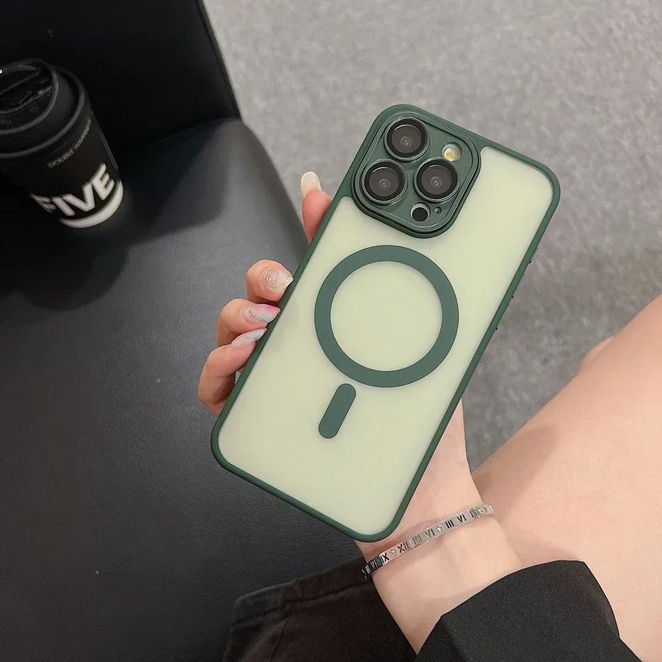 Desert Gold 16 Case for iPhone 16 13 15 14 Plus 11 12 Pro Max 15Pro 16Pro Max Magnetic Translucent Matte Camera Protector Cover