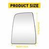 Fit 2015- Ford Transit-350 HD Mirror Glass Heated Upper Left Driver Side