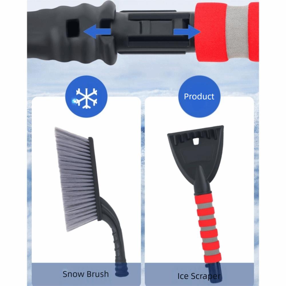 Non Slip Snow Shovel Brush Detachable Windshield Deicer Remover Practical Car Cleaning Brush